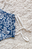 Floral Fabric Mask in Navy