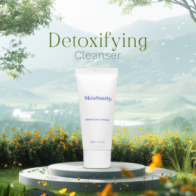 SkinSanity Detoxifying Facial Morning Cleanser 2 fl oz