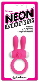 NEON RABBIT RING PINK