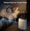 Air Purifier with Activated Carbon Filter (0.3μm particle size), Aromatherapy Function, PM2.5 HEPA H13 filtration, 360° powerful purification