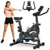 Indoor Exercise Bike, Stationary Cycling Bike with Monitor, Adjustable Resistance, Comfortable Seat & Handlebars, Stable Base