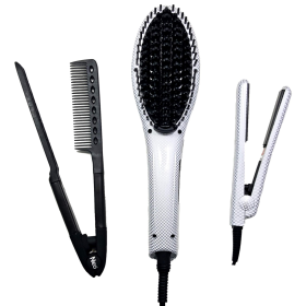 Heated Brush Set (Color: White Pearl)